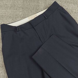 Banana Republic Women's 8Long Wool Jackson Curvy Fit Dress Pants Navy Blue Lined